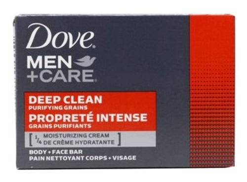 Imagen 2 de 2 de Jabón Dove Men +care Deep Clean 106g Exfoliante Humectante