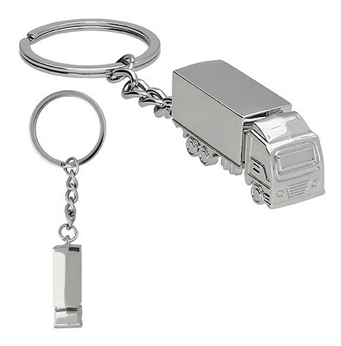 Imagen 1 de 9 de Llavero Metalico En Forma De Trailer.