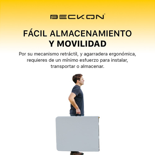 Imagen 6 de 10 de Mesa Portatil Hdpe Para Jardín Exterior Beckon 1.8m