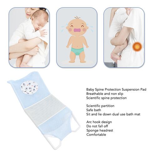 Cojín De Baño De Malla Para Bebés, Bonito Dibujo Animado, Se