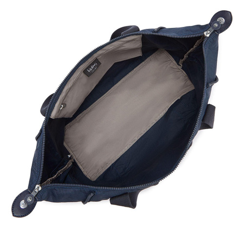 Bolsa feminina Kipling Art M azul marinho com acabamento em hardware N/a