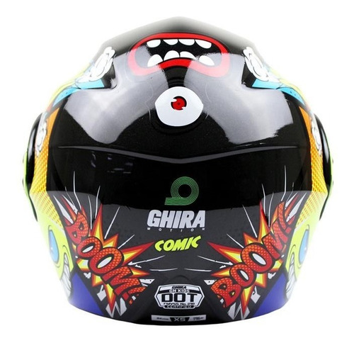 Imagen 6 de 6 de Casco Para Niño Niña Infantil Ghira Abatible Certificado Dot
