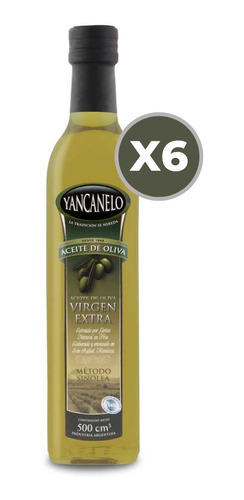 Aceite De Oliva Extra Virgen Sinolea Yancanelo 500 Ml.  X6