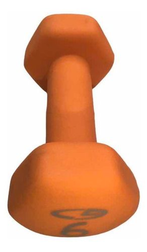 Mancuerna Hexagonal Forro Neopreno Fitness Home Gym 6 Lb