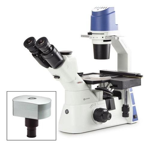 Microscopio Trinocular Invertido Etapa Mecánica Plph 10/20.
