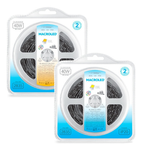 Tira Led Smd 2835 5 Mts 60 Led Dimerizable Ip20 Macroled