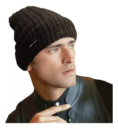 Gorro Invierno Hombre Beanie Tejido Lana Comodo Y Abrigado