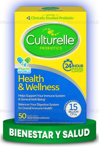 Culturelle Probioticos Salud Y Bienestar 50mg 50caps Sabor Sin Sabor