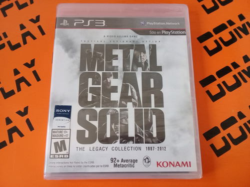 Metal Gear Legacy Collection Ps3 Sellado Nuevo Fisico Envíos