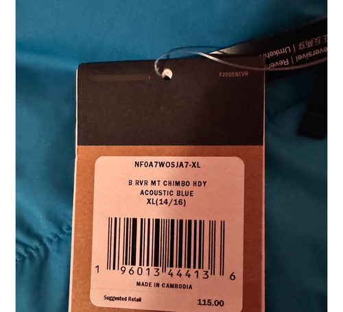 Parka Reversible The North Face Niño