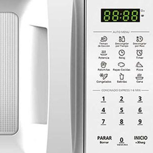 Imagen 3 de 8 de Horno De Microondas Daewoo Mod. Dmdp07s2cw Blanco 0.7 Pies