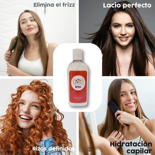 Imagen 5 de 9 de Crema Para Peinar 120 Ml Crema Para Cabello Rizos Lacio
