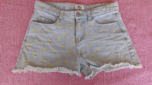 Short De Jean Bordado De Nena Talle 14. Elv