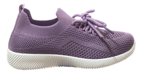Imagen 2 de 8 de Zapatillas Lady Stork Martina Con Cordones Purple Omar Sport