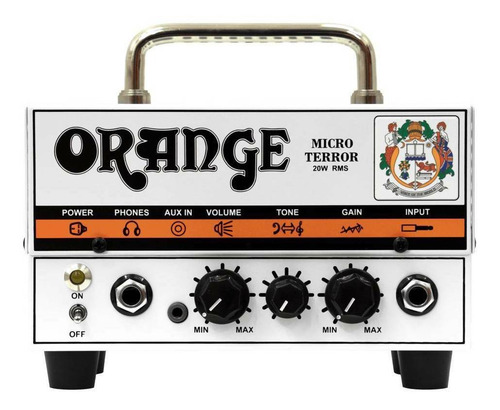 Amplificador Orange Terror Series Micro Dark Valvular para guitarra de 20W color blanco