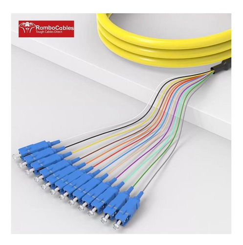 Rambocables 12 Fibra Os2 Singlemode Pigtail, 12 Hilos 15 El