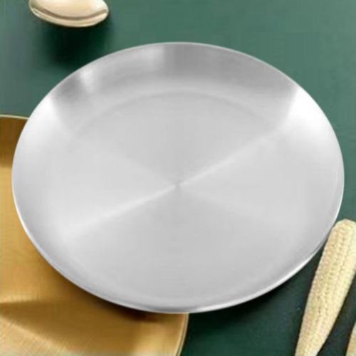 Plato Para Escupir Huesos De Acero Inoxidable, 4 Unidades, 2