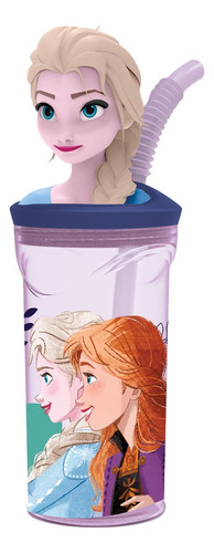 Vaso Con Figura 3d Frozen Elsa 360ml 1028