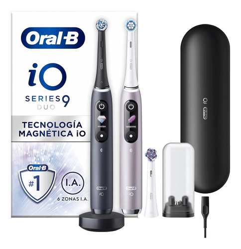 Oral-b Io 9 Cepillo De Dientes Eléctrico Dúo Negro Lava Y Ro