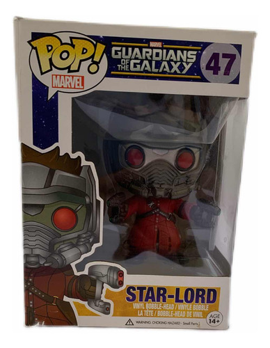 Funko Pop Marvel Star Lord #47 Guardians Of The Galaxy (Usado)