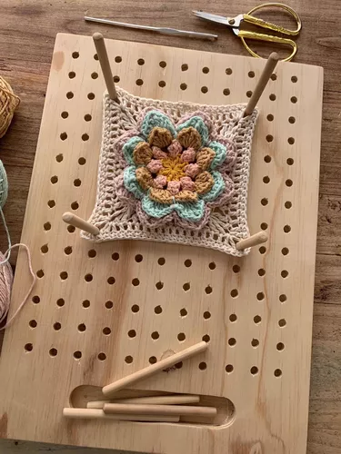 Tabla De Bloqueo Crochet Granny Squares