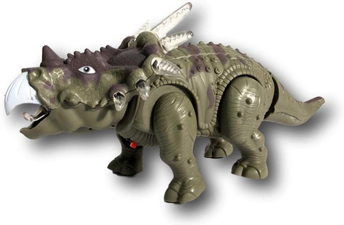 Muñeco Triceratops Dinosaurio Juguete Luces Y Sonido Nios