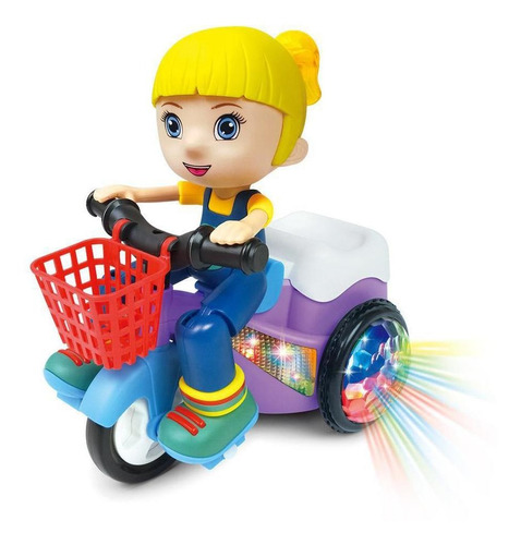 Brinquedo Paty No Triciclo Bate E Volta Com Som E Luz