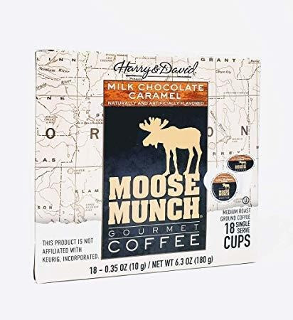 Harry & David Moose Munch Café Gourmet 18 Copas De Una Sola 