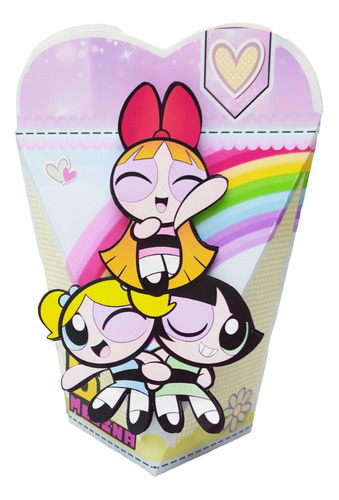 Cajitas Golosineras Chicas Superpoderosas Mod Triangular V1