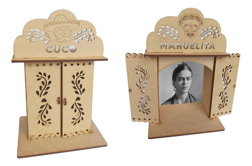 Ofrenda Dia De Muertos Personalizada 2 Piezas , Altar