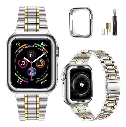 Malla De Acero Inox. P/apple Watch S/6/5/4 42/44mm - Pla&dor