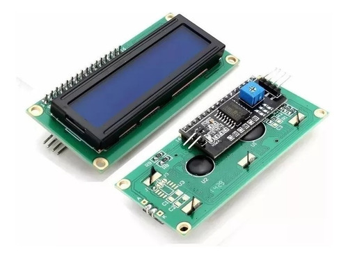 5 X Display Lcd 16x2 1602 Fundo Azul Com Modulo I2c Soldado
