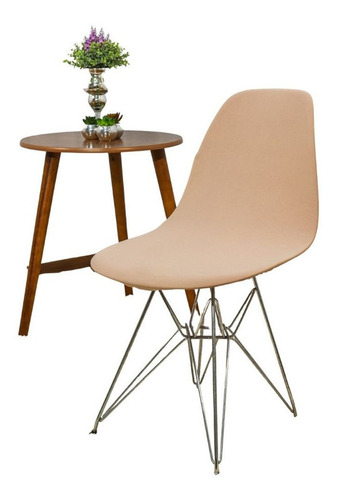 Presente De Natal 8 Capas Cadeira Charles Eames Bege Oferta