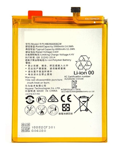 Batería Hb396693ecw Compatible Con Huawei Mate 8