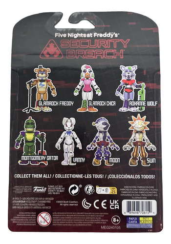 Figura Sun Drop Fnaf Security Breach Funko Original
