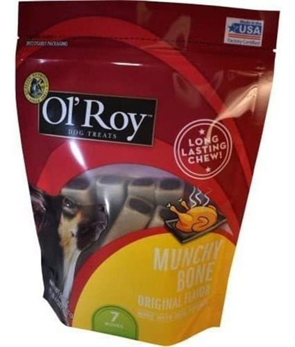 Ol Roy Munchy Huesos De Perro Masticable Golosinas Con Sabor