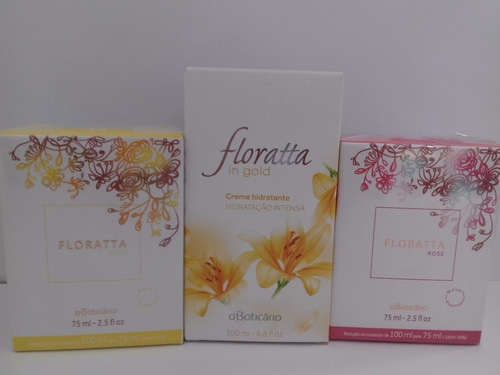 Kit Floratta In Gold Colonia+creme+floratta In Rose