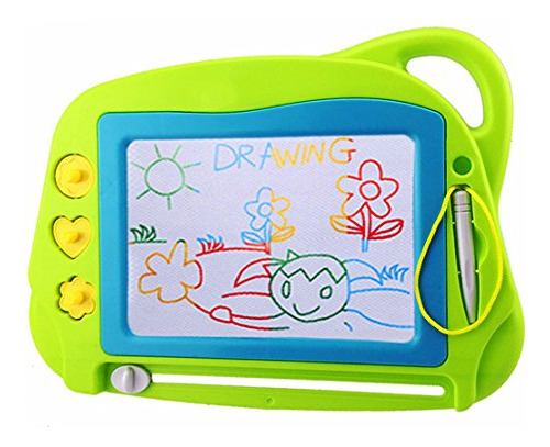 Tablero De Dibujo Magnetico Portatil Con Pluma Color Verde