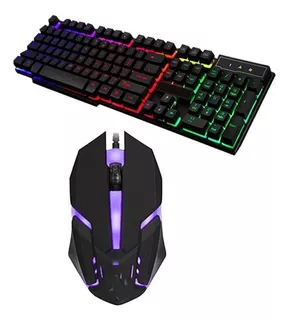 Teclado Y Mouse Gaming Retroiluminado Luces Rgb