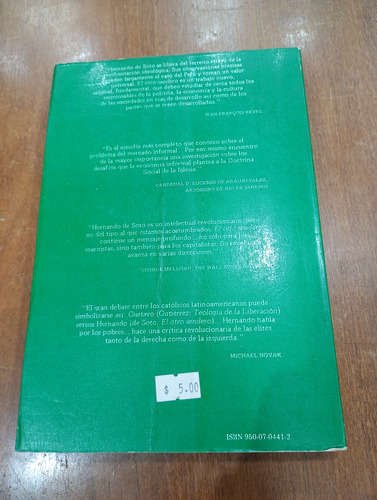 Libro El Otro Sendero Hernando De Soto Sudamericana 1986 (Usado)