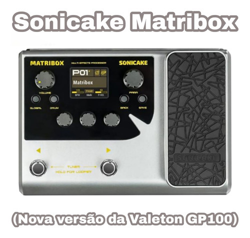 Pedaleira Sonicake Matribox (nova Versão Da Valeton Gp100) C Prateado