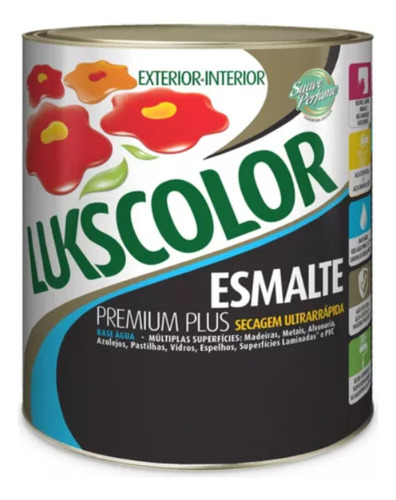 Tinta Esmalte Acet Lukscolor Base Água Branco 3,6l