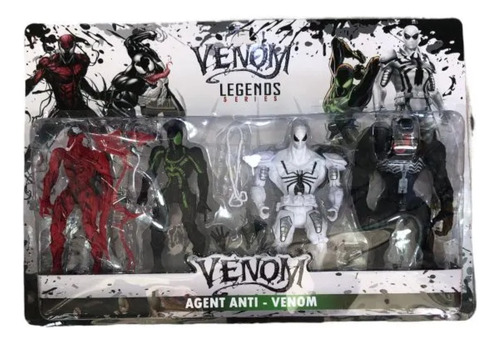 Muñecos Articulados Carnage Venom Iron Spider Set X 4 