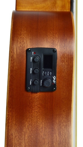 Imagem 7 de 9 de Violão Seizi Baby Tokyo Cutaway Natural Satin Com Bag