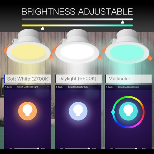Wi-fi Inteligente Led Spot Light Bulb Downlight Dimmable 7w