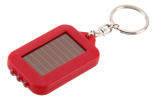 Mini Llavero Solar Portátil Con 3 Luces Led, Linterna De Cam