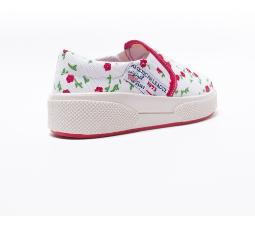 Imagen 4 de 8 de Zapatilla Pancha Con Flores Toy (talle 20 Al 26) Art 3310fr