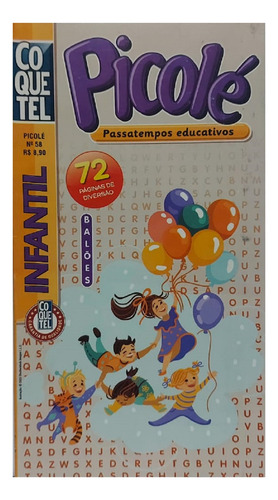 Coquetel Picolé Infantil Passatempos Educativos Edições