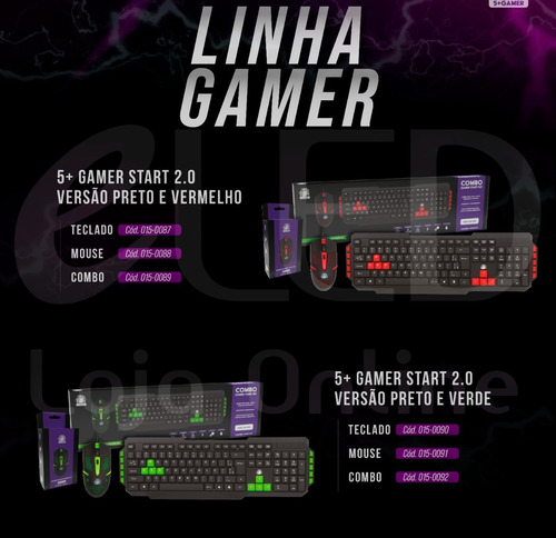 Imagem 4 de 8 de Kit Mouse E Teclado Gamer Star 2.0 Português Abnt2