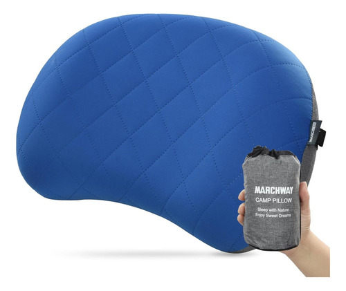 Almohada De Campamento Inflable Ultralight De Marchway Con C
